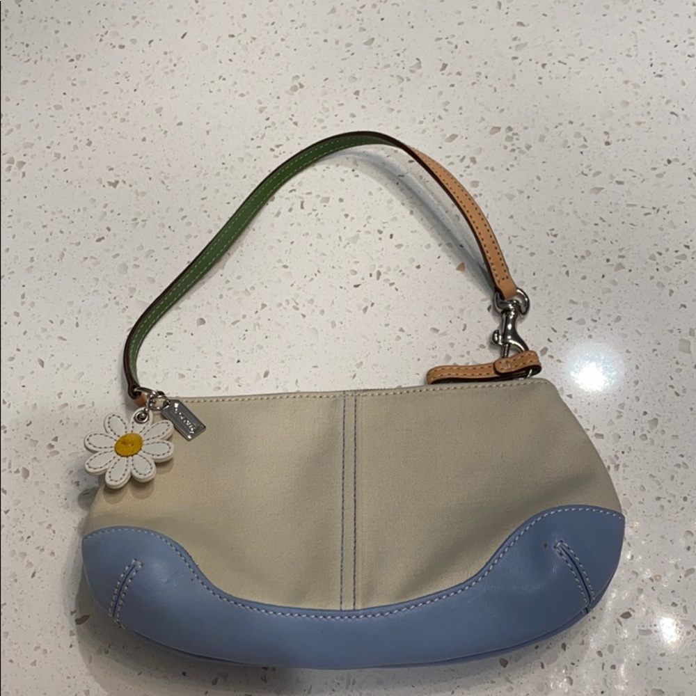 Coach daisy wristlet mini bag